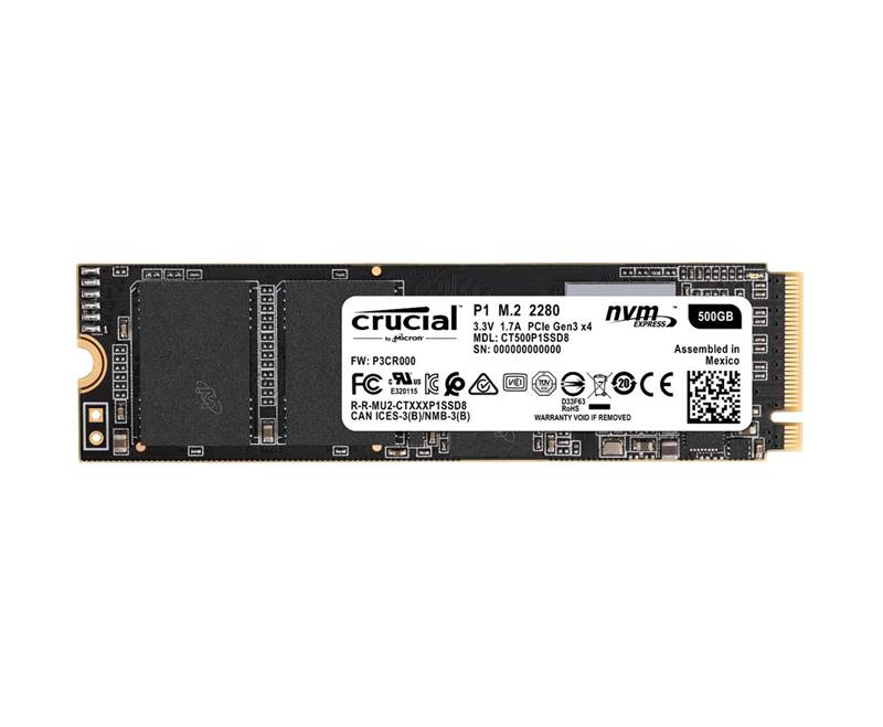 כונן SSD פנימי Crucial NVMe CT500P1SSD8 500GB