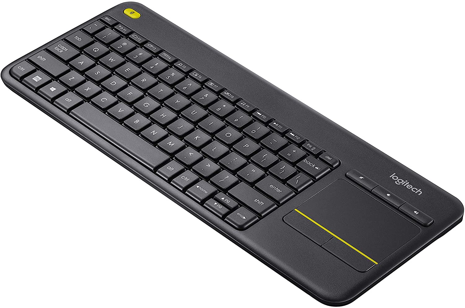 ‏מקלדת Logitech Wireless Touch Keyboard K400 Plus לוגיטק