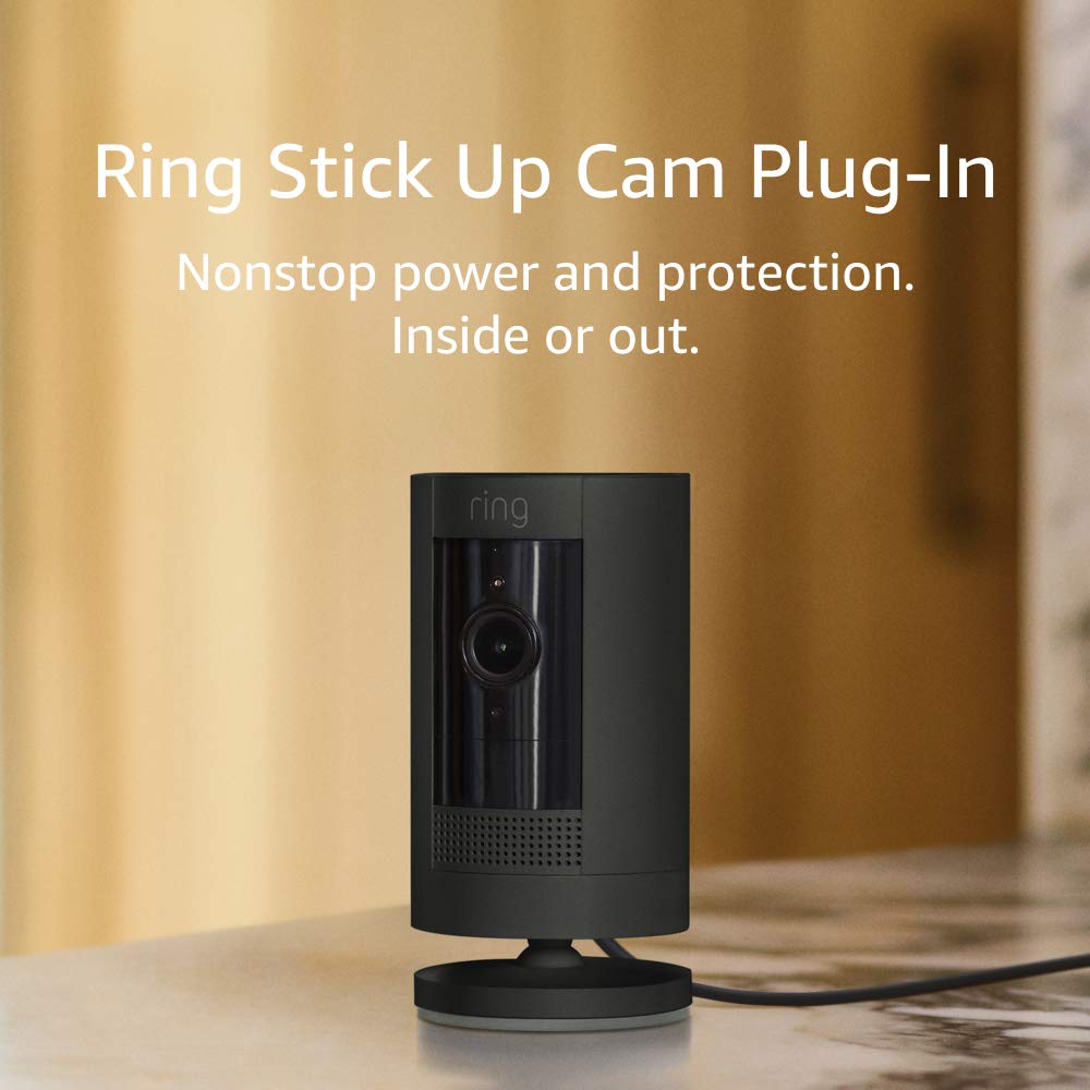 מצלמת Ring Stick Up Cam Works with Alexa – Black אבטחה