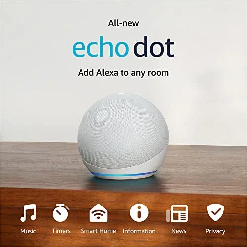 ‏רמקול חכם Amazon Echo Dot 5th Generation