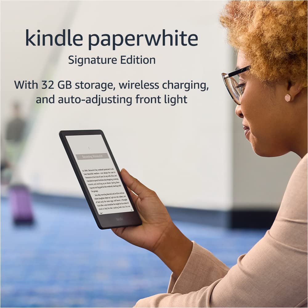 Amazon Kindle Paperwhite (2021) 32GB – 6.8" – Black – Signature Edition