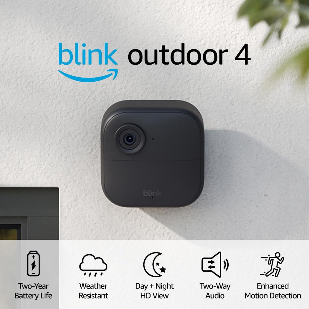 מצלמת אבטחה אלחוטיות חוץ Amazon Blink Outdoor 4 Camera System  דור 4 – סט של שלוש מצלמות חוץ