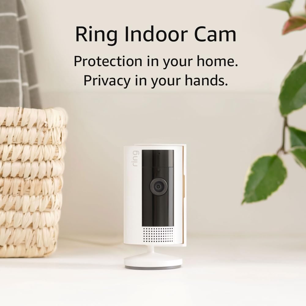 מצלמת אבטחה דור אחרון Amazon Ring Indoor Cam (2nd Gen) – 2023