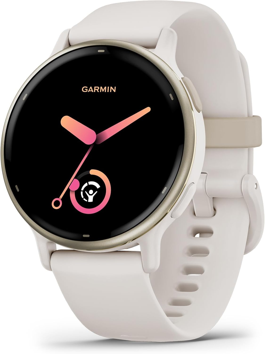 ‏שעון ספורט Garmin Vivoactive 5 Ivory/Gold 010-02862-11 גרמין שנהב