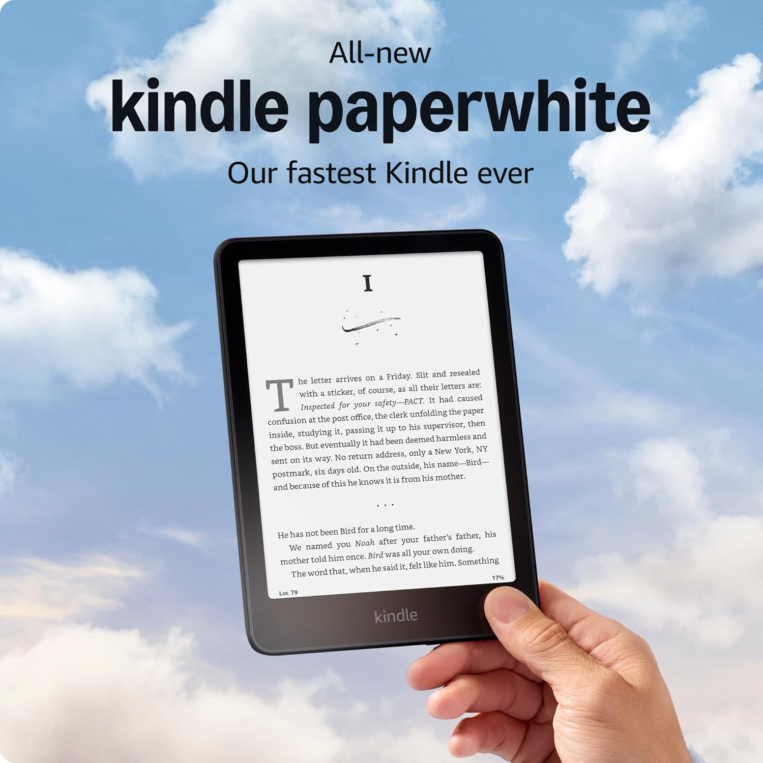 קורא ספרים אלקטרוני (2024) Amazon Kindle Paperwhite Gen 12 16GB עם פרסומות