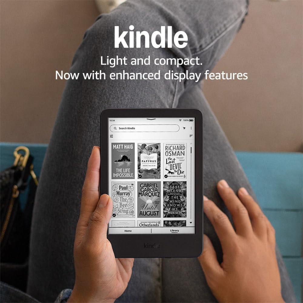 קורא ספרים – The New Amazon Kindle 6" – 11th Gen (2024) 16GB – ללא פרסומות